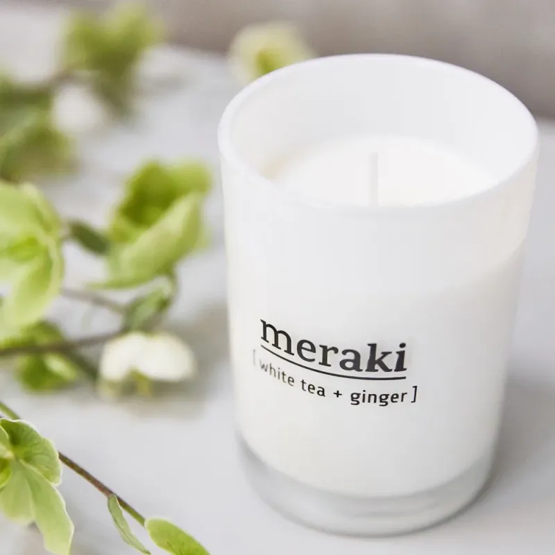 Meraki Duftlys - White Tea & Ginger