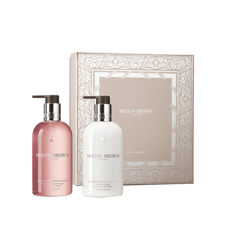 Molton Brown Delicious Rhubarb & Rose Hand Care Collection 2x 300ml