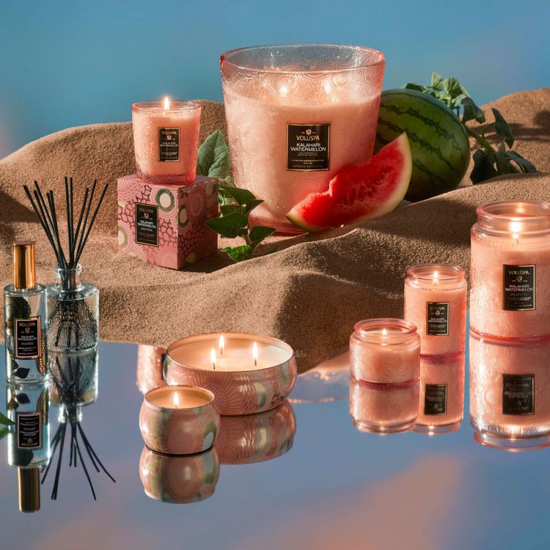 Voluspa Kalahari Watermelon 3-Wick Tin Candle 40timer