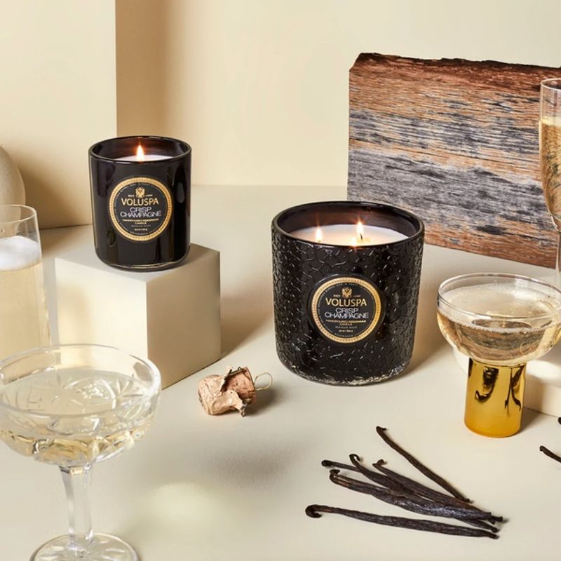 Voluspa Crisp Champagne Luxe Jar Candle 80timer 910g
