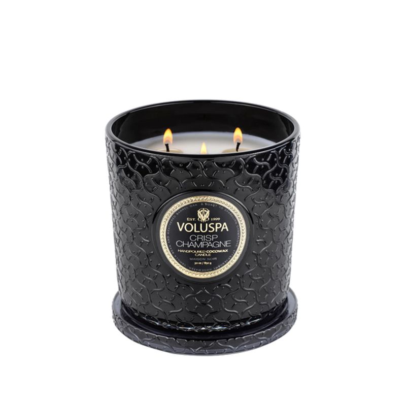 Voluspa Crisp Champagne Luxe Jar Candle 80timer 910g