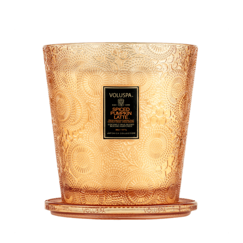 Voluspa Spiced Pumpkin Latte 3 Wick Heart Candle 80 timer 1077g