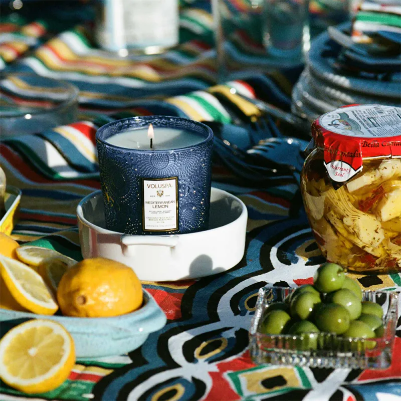 Voluspa Classic Boxed Candle - Mediterranean Lemon