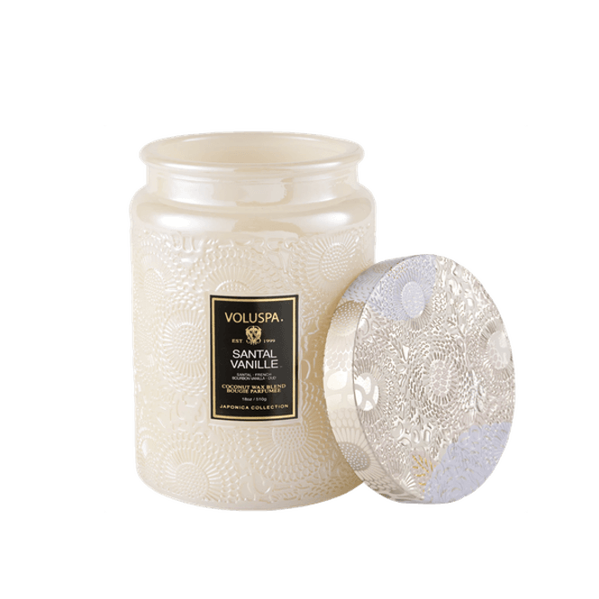 Hovedbilde Voluspa Santal Vanille Large Glass Jar 100 timer