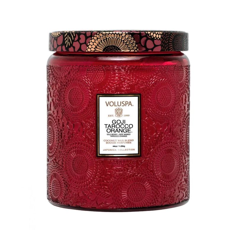Voluspa Goji Tarocco Orange LUXE Jar Candle 140timer