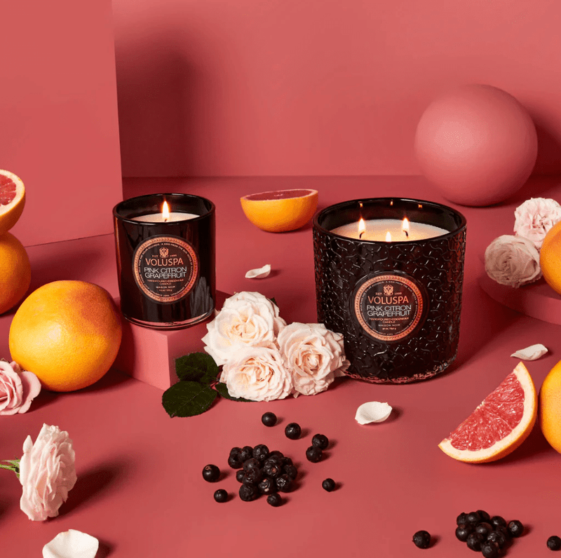 Voluspa Pink Citron Grapefruit Classic Boxed Candle 60timer